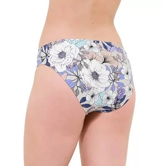 Freshwater size XL multicolor floral bikini blue lavender white cream - Picture 11 of 12